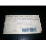 Ancienne quittance de loyer de 1954