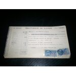 Ancienne quittance de loyer de 1954