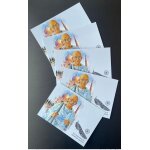 Angola 2019 mi. ? stationery entier ganzsache mohandas mahatma gandhi india taj mahal bird oiseau vogel ...