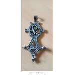 Anien pendentif berbere en metal ouvrages scorpion