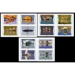 Animaux du monde : animaux sauvages se refl�tant dans l'eau s�rie compl�te ann�e 2020 autoadh�sifs n ...