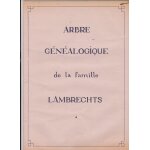 Arbre genealogique de la famille lambrechts 1660 - 1987 - 2 documents - 1er plan 330x29 cm - 2e 40x42 ...