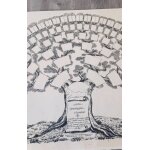 Arbre g�n�alogique vierge sur papier artisanal