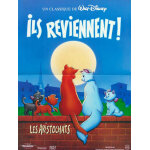Les aristochats - walt disney - v�ritable affiche de cin�ma pli�e - format 40x60 cm - de wolfgang voix ...