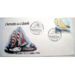 L'armada de la liberte - enveloppe premier jour - rouen 10:17 juillet 1994