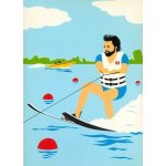 Arts for life : carte postale sport - ski nautique (voir egalement scan du verso pour r�f�rences)