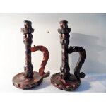 Fabrication artisanale chandeliers bougeoirs en bois sculpte vintage art Fabrication artisanale chandeliers bougeoirs en bois sculpte vintage art