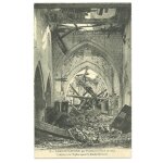 Assis - sur - serre par pouilly - sur - serre(aisne) interieur de l'eglise apres le bombardement