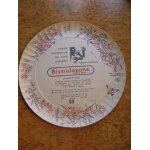 Assiette en carton - publicit� bismuloxane - envoi poste 1965