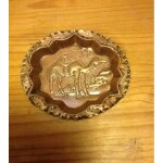 Assiette en cuivre mural