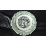 Assiette d�corative parlante de sarreguemine napol�on :   cette lettre est la seule que j'aie contre ...