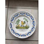 Assiette fa�ence nevers