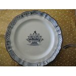 Assiette faience de rouen st romain faite main