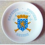 Assiette longchamp d�cor�e main sapeurs pompiers seurre (21)