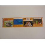 Autocollants auchan 2020  dfis nature  : 13 : hrisson a longues oreilles, 37 grand cachalot, 61 : macaque ...