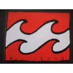 Autocollant billabong red jaws