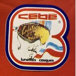 Autocollant c�b� - lunttes et casques