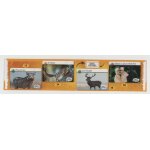 Autocollants d�fis nature auchan - n 10 phacoch�re - n 34 numbat - n 58 cerf - n 82 gibbon