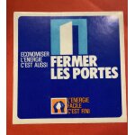 Autocollant fermer les portes - economiser l'energie
