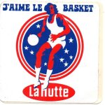 Autocollant la hutte j'aime le basket