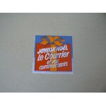 Autocollant joyeux no�l avec le courrier et vos commer�ants