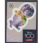 Autocollant n 43 la f�e clochette , dans peter pan , avec s vignette - 100 ans de magie disney - auchan ...