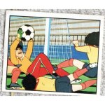 Autocollant panini - olive et tom champions de foot - n 82