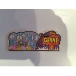 Autocollant peace super g�ant ( 10 x 5 cm ann�es 70 )