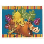 Autocollant sticker image panini. carrefour. disney. un monde magique. le roi lion n 149