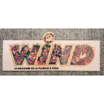 Autocollant / stickers vintage wind le magazine de la planche a voile