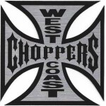 Autocollant west coast choppers16 x 16 neuf harley davidson