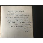 [superbe envoi autographe] roger joseph - chants altern�s pour deux d�esses. po�mes - avec 9 dessins ...