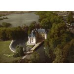 Azay - le - rideau le chteau vue du ciel