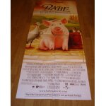 Babe, le cochon dans la ville - affiche originale de cinéma - format 60x160 cm - un film de george miller ... Babe, le cochon dans la ville - affiche originale de cinéma - format 60x160 cm - un film de george miller ...