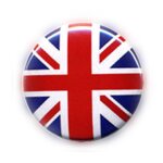 Badge drapeau anglais uk flag union jack gb punk rock pins button �25mm