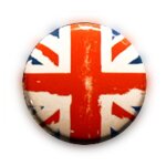 Badge drapeau used flag uk anglais british rock punk union jack gb london pins button �25mm