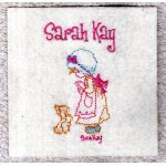 Badge sarah kay sur support non tiss� apais