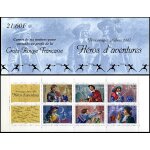 Bande carnet 6 timbres france 1997 neuf - h�ros d'aventure - yt bc3121