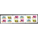 Bande - carnet autoadh�sive nbc268, ann�e 2009, f�te du timbre, personnages de dessins anim�s.