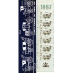 Bande carnet non pli� bc2469a - journ�e du timbre 1987