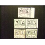 Belgica belgique 1980 150 aniversario de la independencia familias reales belgas yvert n 1978 / 82 * ...