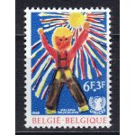 Belgique 1969 unicef : dessins d'enfants : au soleil, d'h�l�na rejchlova (tch�coslovaquie) - timbre neuf ...