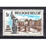 Belgique 1977 : sujet d'inspiration folklorique, rpublique libre d'outre - meuse, lige - timbre 5 f. ...