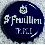 Belgique capsule bire beer crown cap st feuillien triple