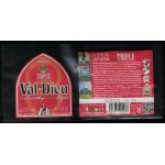 Belgique lot 2 etiquettes bire beer labels bire val dieu triple