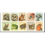 Belgique timbres animaux des for�ts 2020