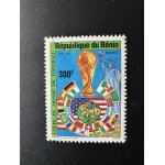 Benin 1994 mi. 623 defect football fifa world cup football usa etats - unis fu�ball statue liberty liberte ...