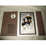 Benkei (peinture sur soie personnage th�atre japonais). publicit� laboratoires theraplix