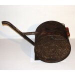 Bidon de petrole en metal vintage jerrican de transport a fuel contenance 10 litre