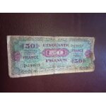 Billet de 50 francs 1944 sans numéro de série Billet de 50 francs 1944 sans numéro de série